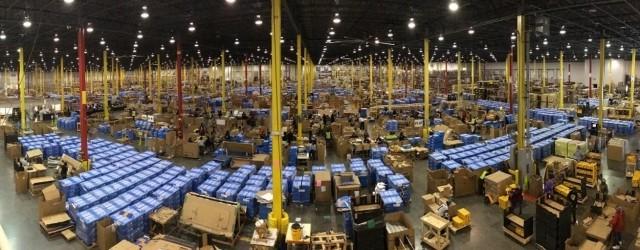 photo of fulfillment center floor